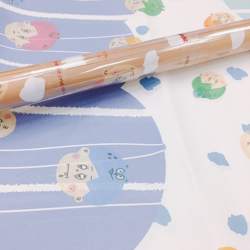 Color wrapping paper