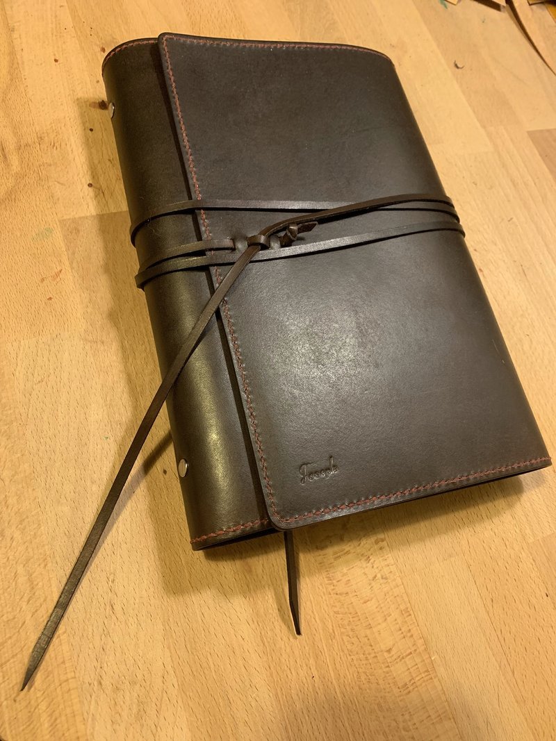 Custom hand-made hand-dyed leather multiple passport holder