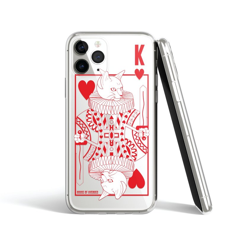 | HOA 原創設計手機殼 | Poker Cat情人節系列 | RED K | - 手機殼/手機套 - 塑膠 多色