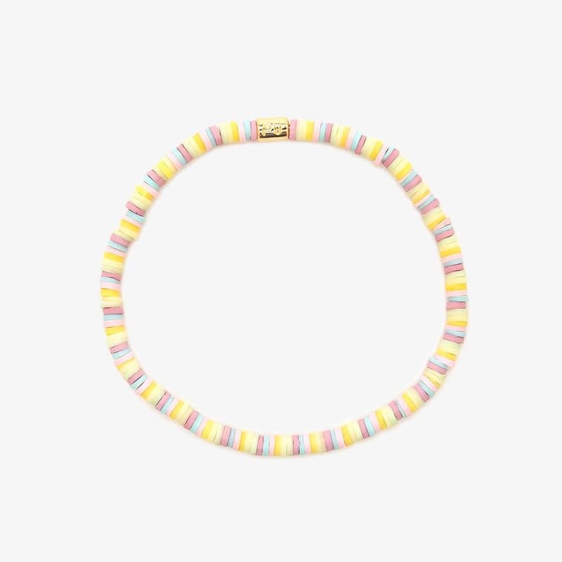 Pura Vida 美國手工 BUENA 一切安好伸縮腳鍊 - 腳鍊/腳環 - 防水材質 黃色