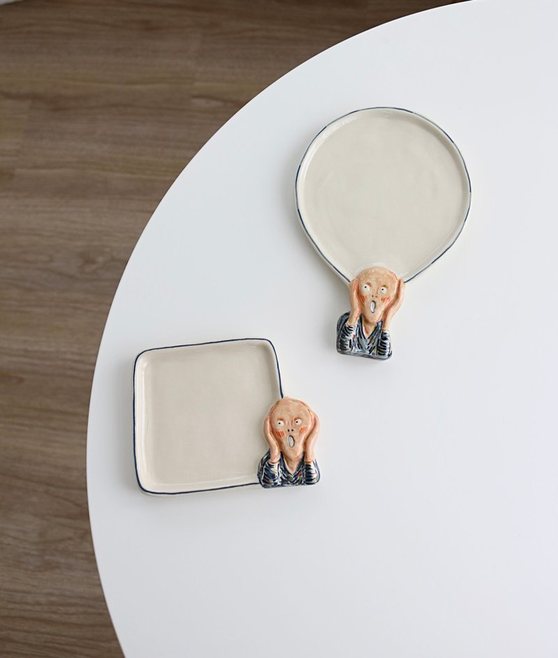 Plate Ceramic The Scream 02