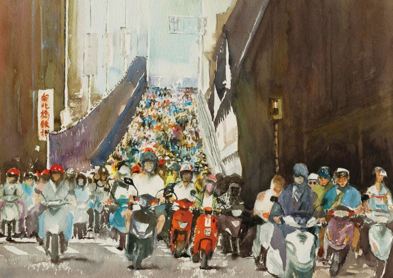 【藝術微噴複製晝/Art Print】台北橋 Taipei Bridge