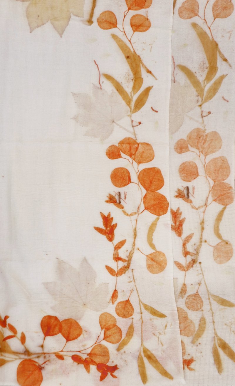 植物染羊毛披肩 - 圍巾/披肩 - 羊毛