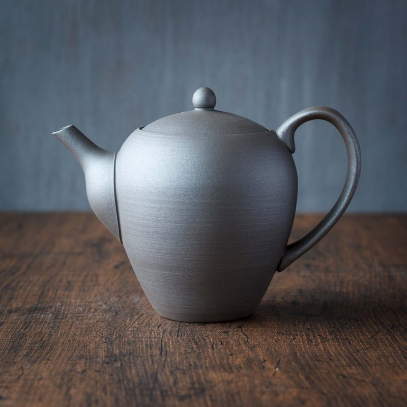 どんぐり急須 - チャコールグレー - 茶壺/茶杯/茶具 - 陶 灰色