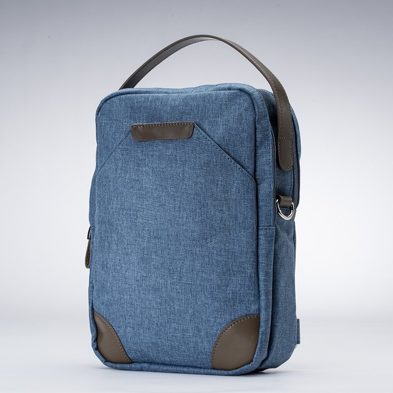 Amore Aijiadanni Walker Series Light Traveler Three Shoulder Bag Gray Blue