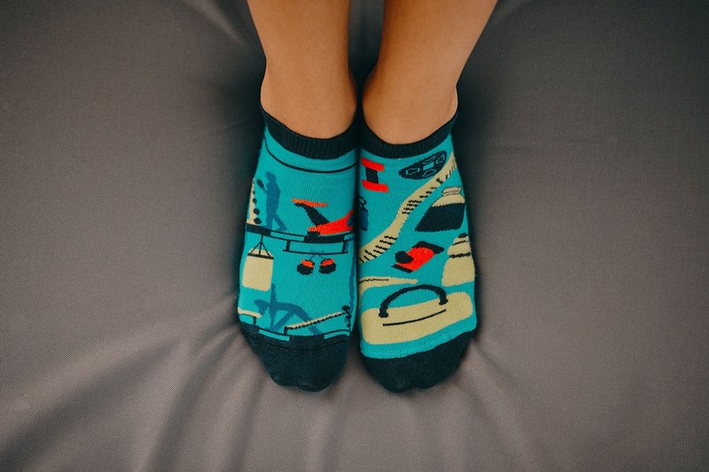 Spox Sox Mismatched Ankle Socks - Fitness