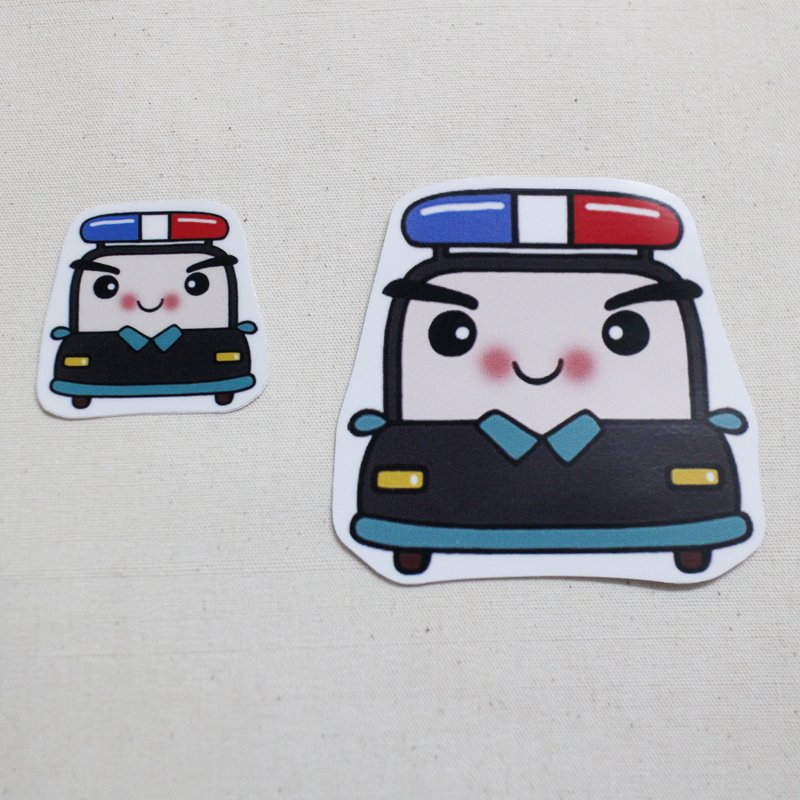 防水貼紙_小車車07(警車)