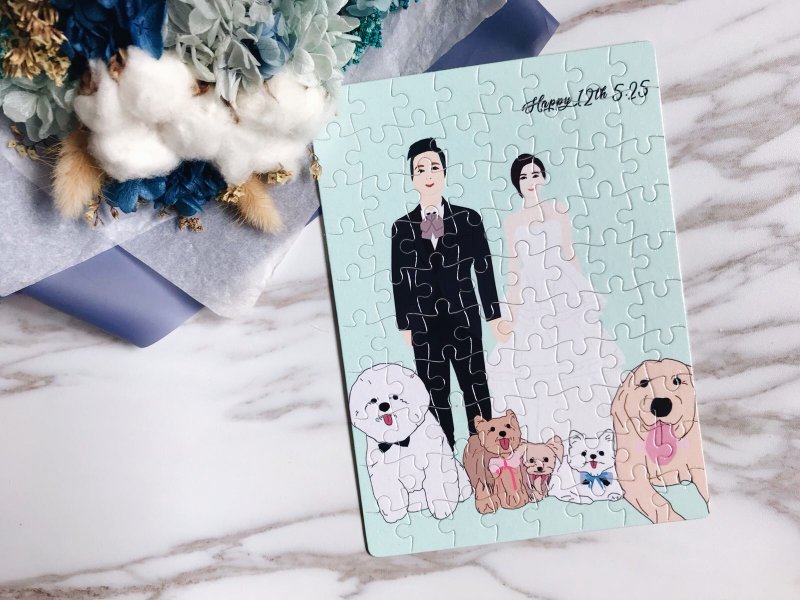 Customized Portrait Painting Puzzle Q Edition