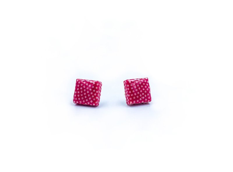 Japanese tile earrings
