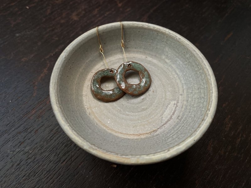pottery earrings