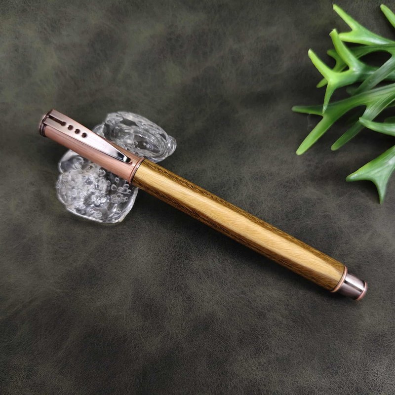 綠檀木 原木 手工筆 鋼珠筆( 拔蓋式) - 鋼珠筆 - 木頭