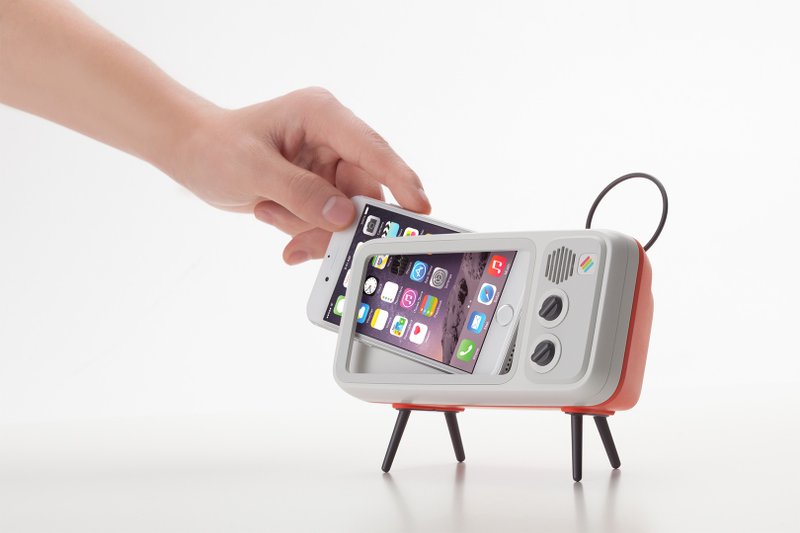 Retroduck TV Speaker Phone Holder (For iPhone)