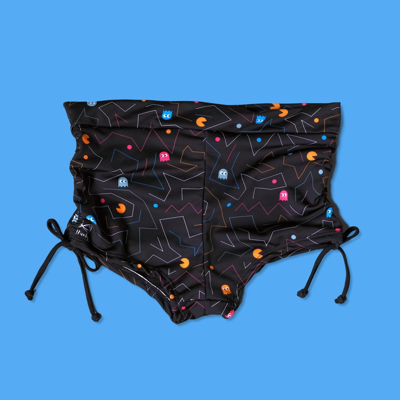 Pac man ruched short