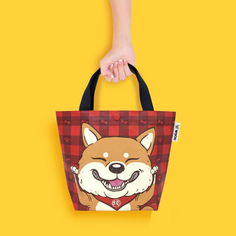 Sunny Bag x WDOG汪來汪趣 托特包-柴犬(錢多多) - 手提包/手提袋 - 其他材質 紅色