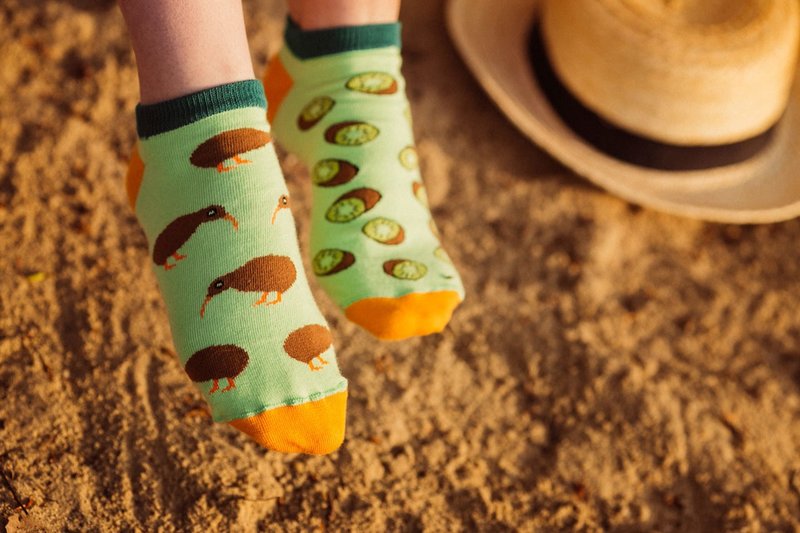Spox Sox Mismatched Ankle Socks - Kiwi