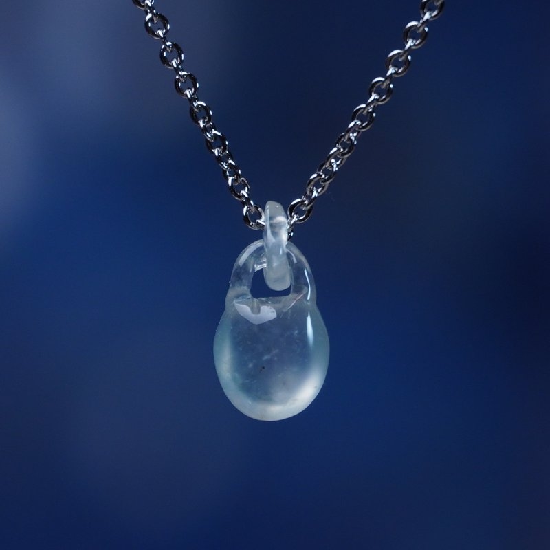 【願‧事事如意】高冰種秤心如意吊墜 | 天然緬甸A貨翡翠 | 送禮 - 吊飾/掛飾 - 玉石 透明