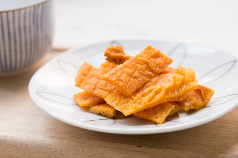 體驗嚐鮮包 切條芒果乾 + 黃金千層磚 iTQi 世界美食競賽作品 - 水果乾 - 新鮮食材 橘色
