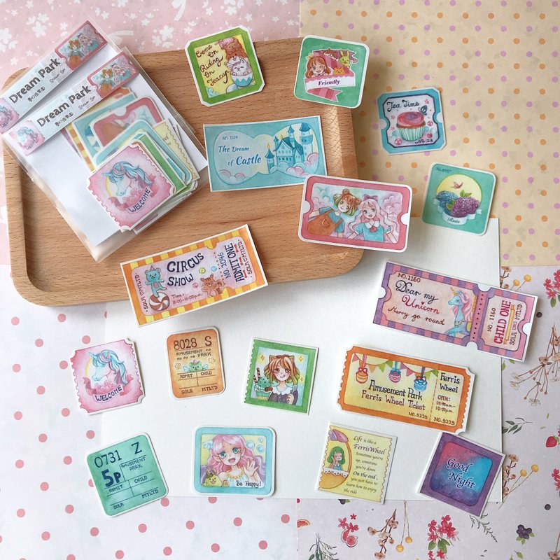Dream Park 16-Piece Sticker Pack