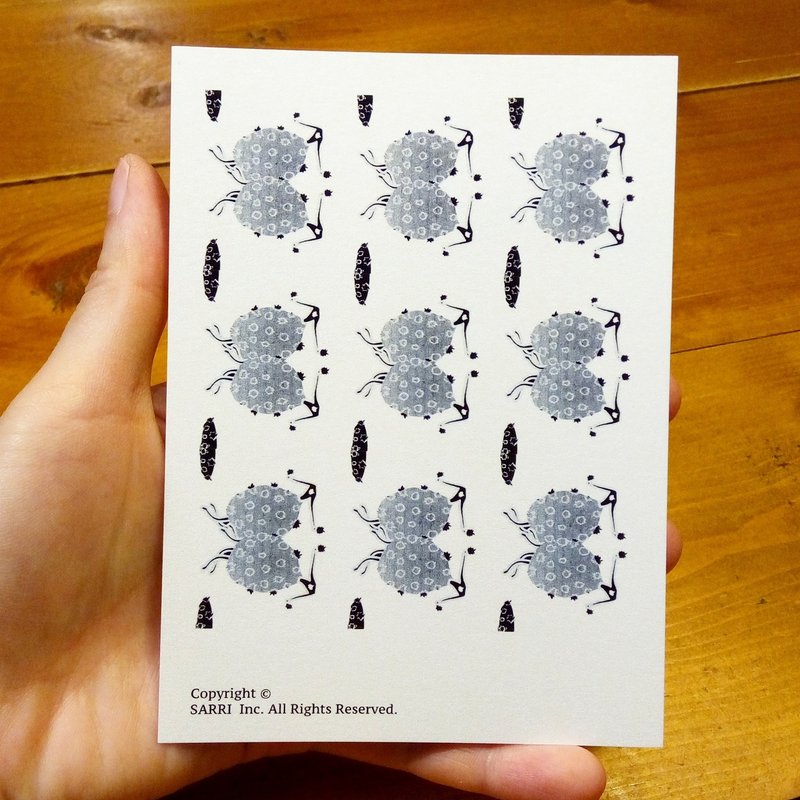 Compound Eyes (A3-size posters can be made) Birthday Card Design Coloring Illustrator Picture Card Universal Card Art Love Special Funny Strange Character Strange Cute Taiwan Playable