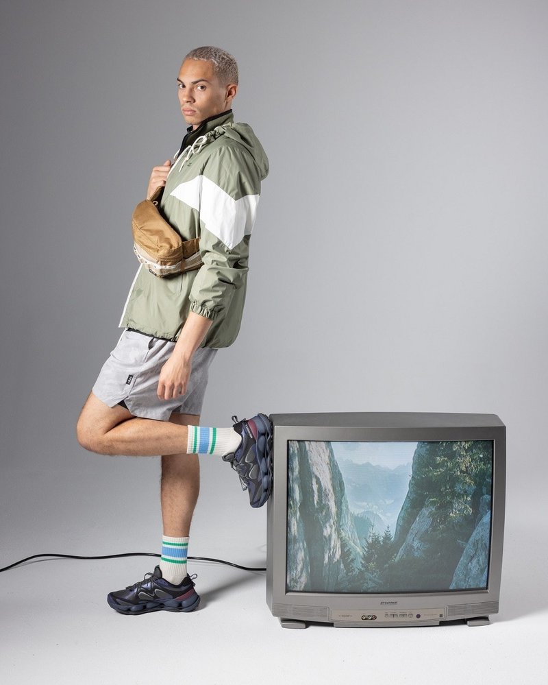 MERRELL SPEEDARC MATIS 登山健行鞋 男鞋-黑紫色 - 男運動鞋/球鞋 - 其他材質