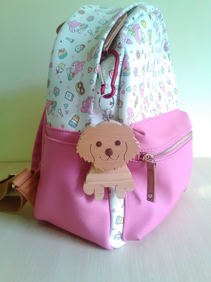 Hair child modeling tag (golden retriever)