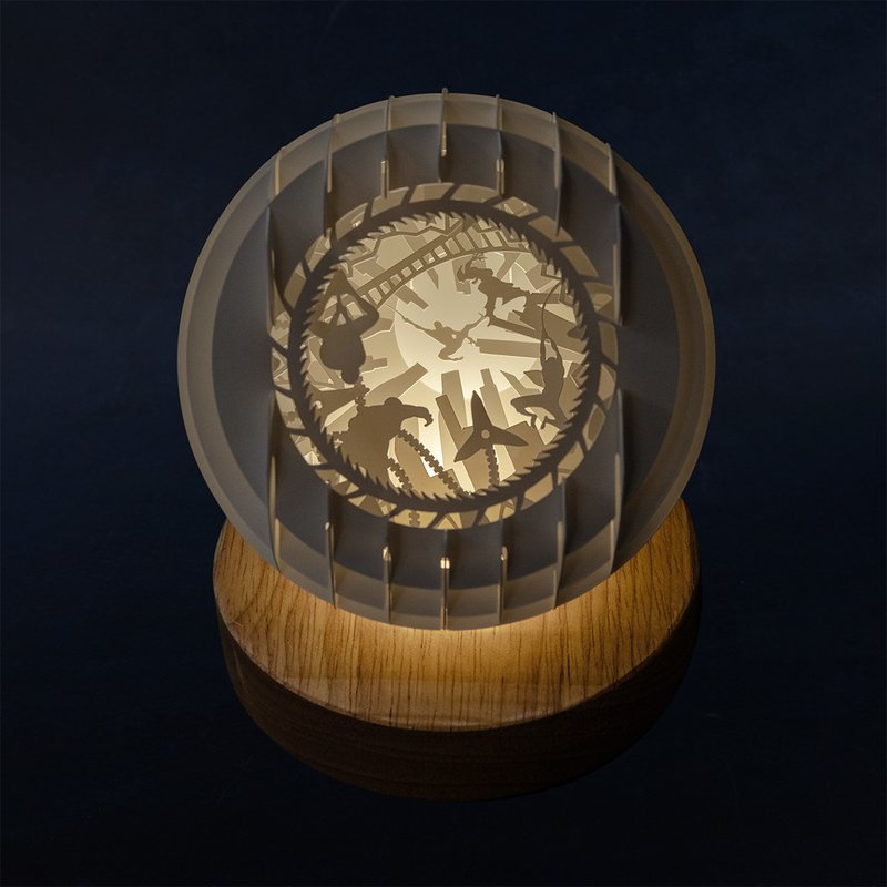 光影紙雕夜燈-蜘蛛人精緻款 - 燈具/燈飾 - 紙