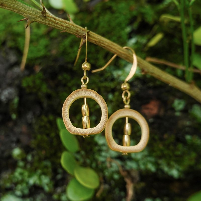 Bamboo earrings I original earrings series I natural hand-made earrings