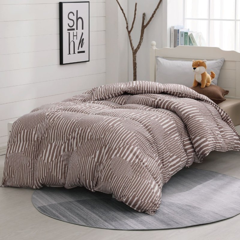 Single/Winter Moon duvet/good storage, machine washable, free duvet cover, super warmth-line brown