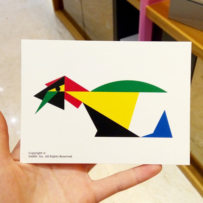 "Contemporary Art Bird" (Can make A3 size poster) Birthday Card Design Coloring Illustration Photobook Card Universal Card Art Art Modern Lovers Love Special Interesting Weird Characters Weird Cute Taiwan Yellow Fun Funny Eye-catching Tide Art Gl