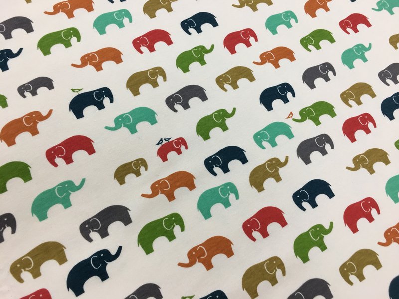 Exclusive order for circusmonkey1984-gujui small elephant organic cotton baby blanket
