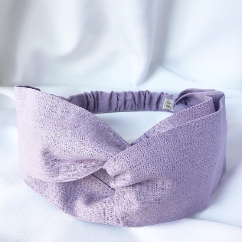 Plain cross hair band - purple