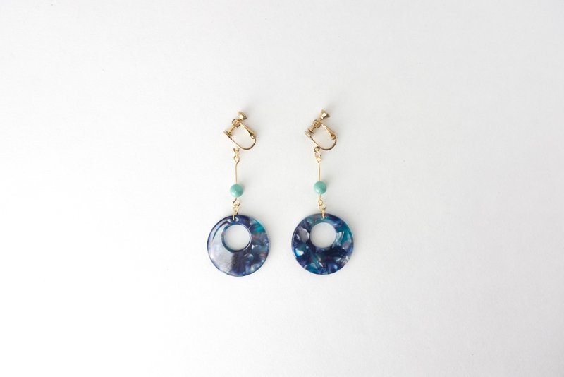 Circledot Turquoise Round Earrings Earrings Earrings