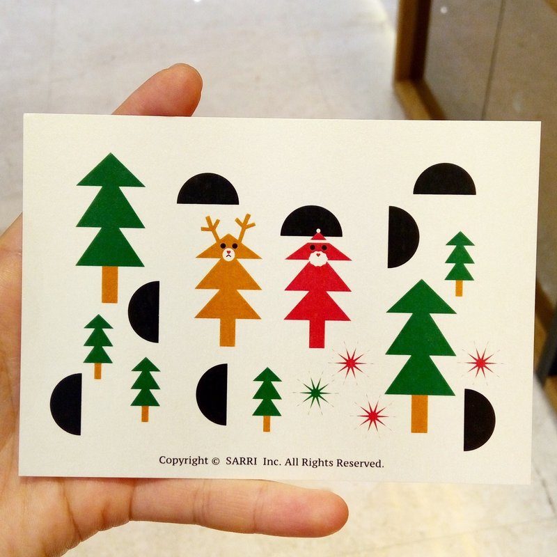 Merry Christmas Postcard Birthday Card Design Coloring Illustration Photo Album Card Universal Card Art Art Modern Lovers Love Special Interesting Weird Features Weird Cute Taiwan Yellow Fun Funny Eye-catching Tale of Art Sequin Flash Cool Unlike Famous Lo