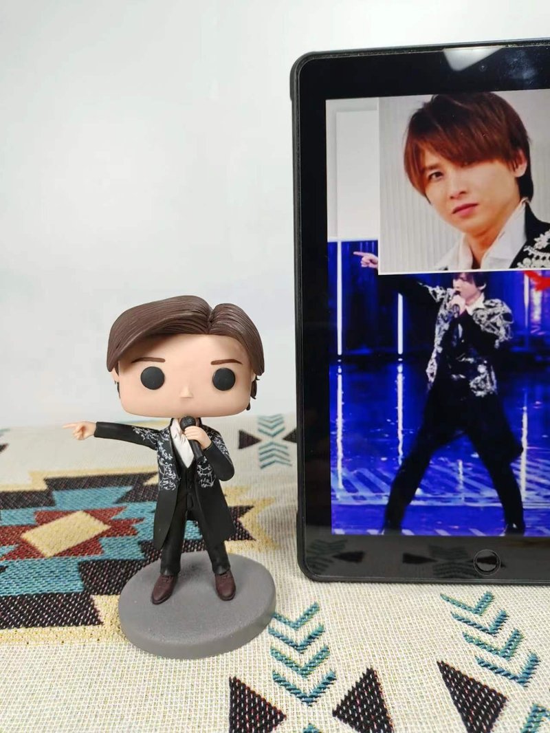 【客製化3D人像公仔】訂製手工Funko Pop男生朋友老公生日禮物 - 公仔/玩偶 - 黏土 多色