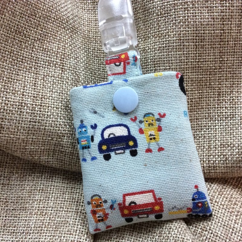 Peace symbol bag key ring blue - car