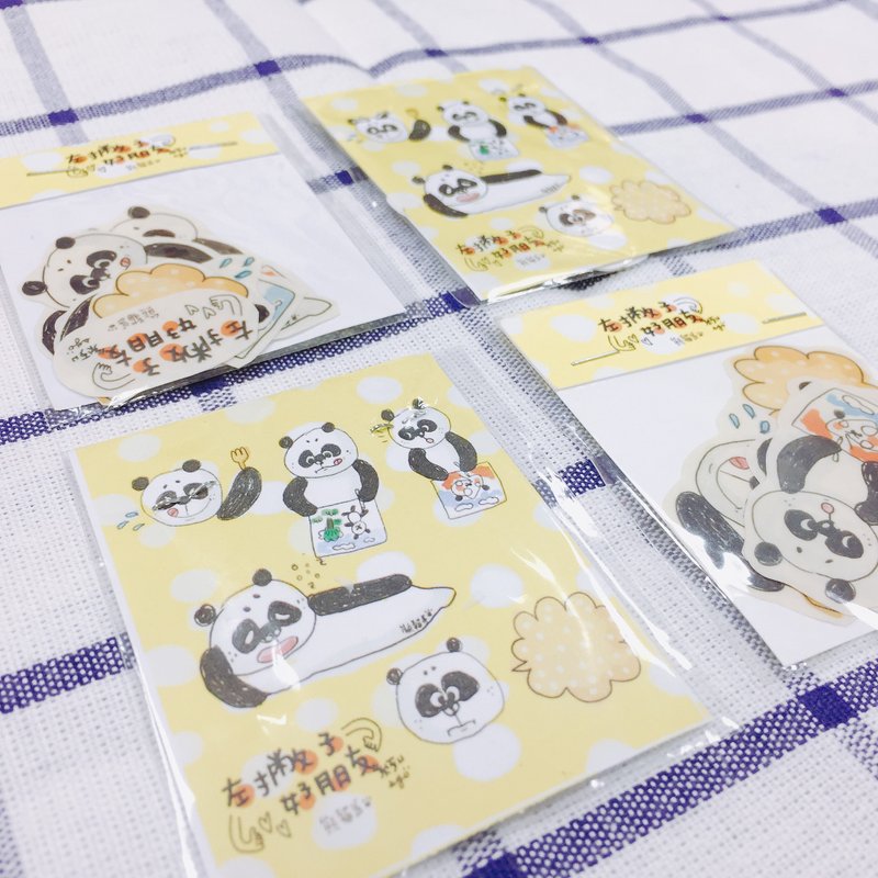 Left-handed friends stickers packs