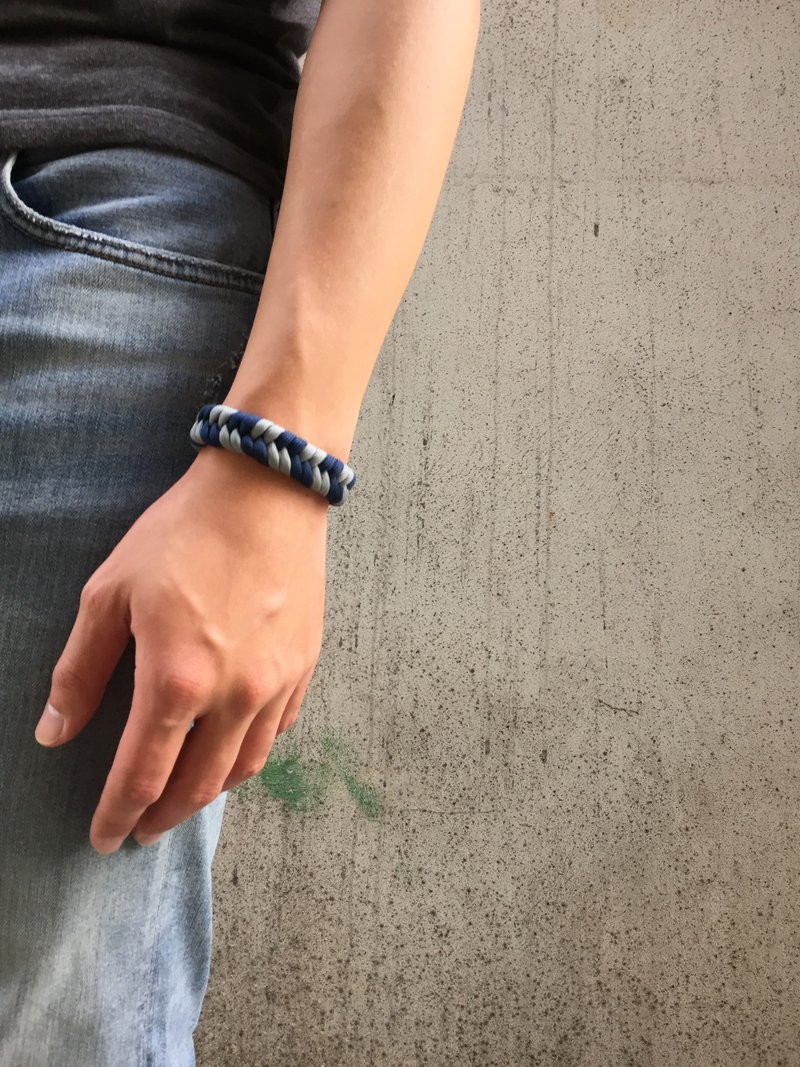 Circular Workshop/Customized Parachute Rope Bracelet/Special Four Color Fishtail - Japanese 05