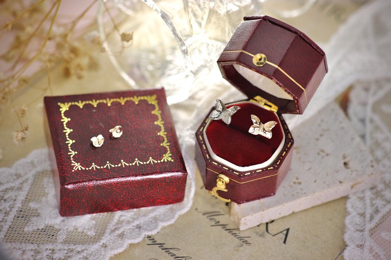Little Butterfly Butterfly Silver / Earring Ring Earring / Màn Worker