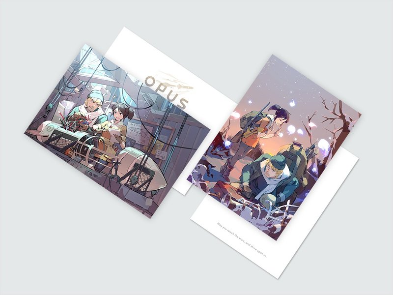 OPUS: Soul Bridge Fang and John Parallel Moments Postcard Set