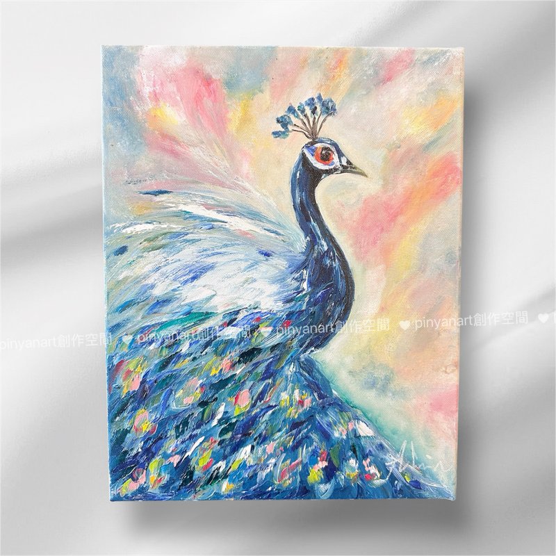 羽光之舞 A-Lin 油彩 #油畫 #油畫創作 - 擺飾/家飾品 - 棉.麻