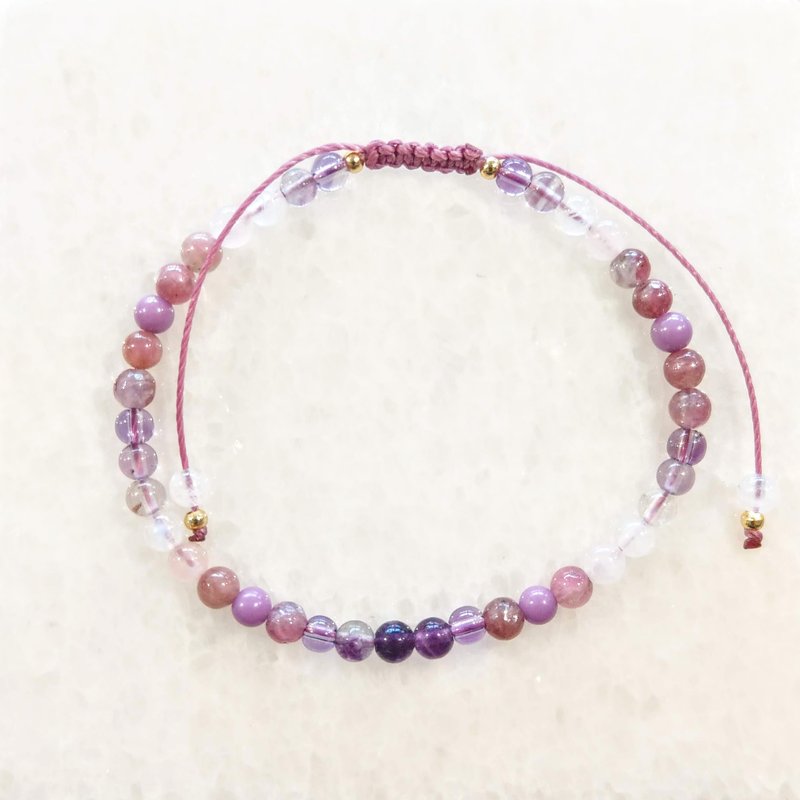 Looming-Fenghua Natural stone,wax core bracelet