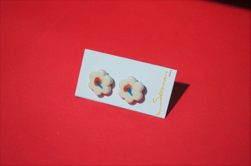 Ceramic earrings blossom 010
