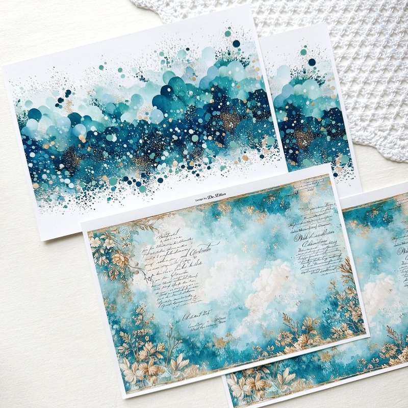 Z391 - a variety of background - 貼紙 - 紙