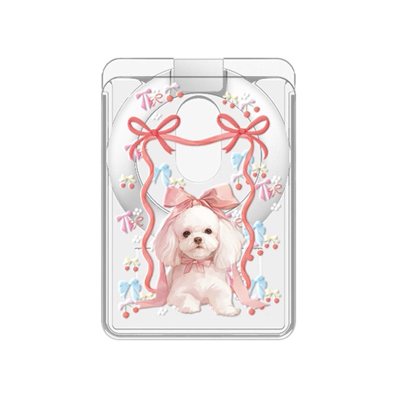 甜心小狗 溫柔棉花糖系列 磁吸壓克力卡套支架 CSBS01 - 手機配件 - 壓克力 多色