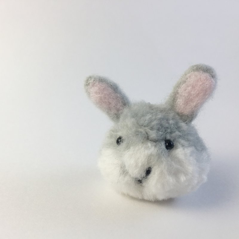 Rabbit wool ball animal charm