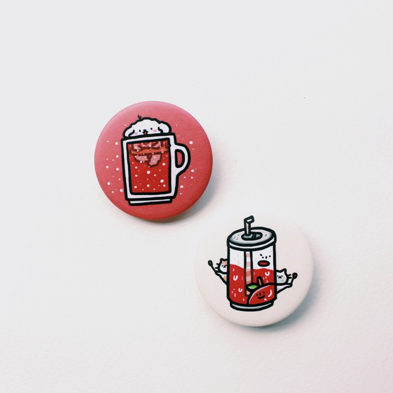 Red drink / badge