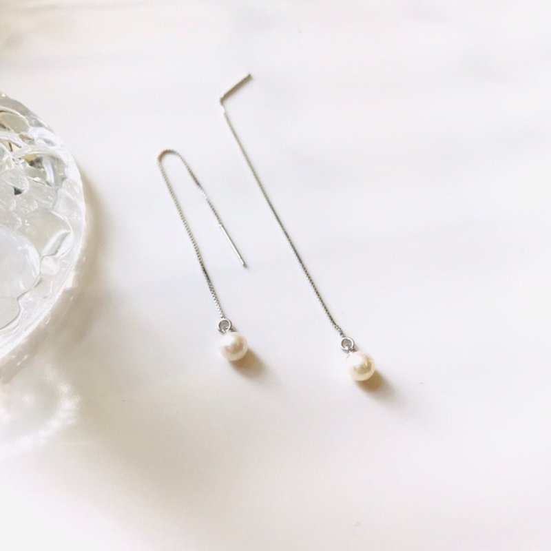 Natural Pearl Earrings / Drop Earrings • Simple and Elegant | With Gift Wrap