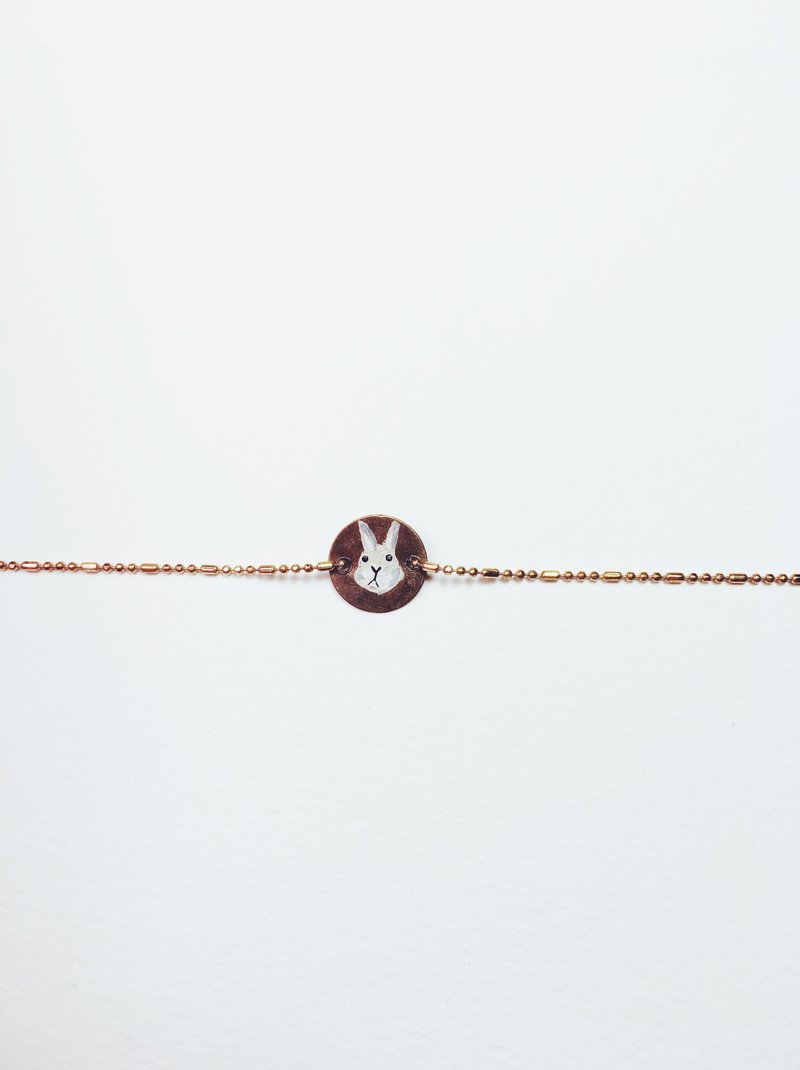 Hand-painted bracelet-rabbit