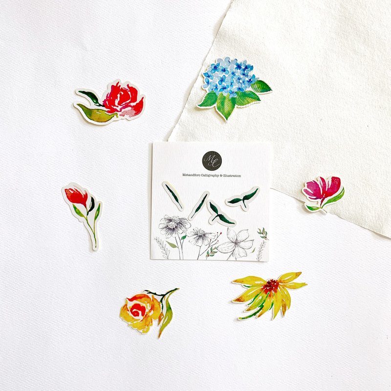 Mstandforc Florals Stickers (10 pcs)