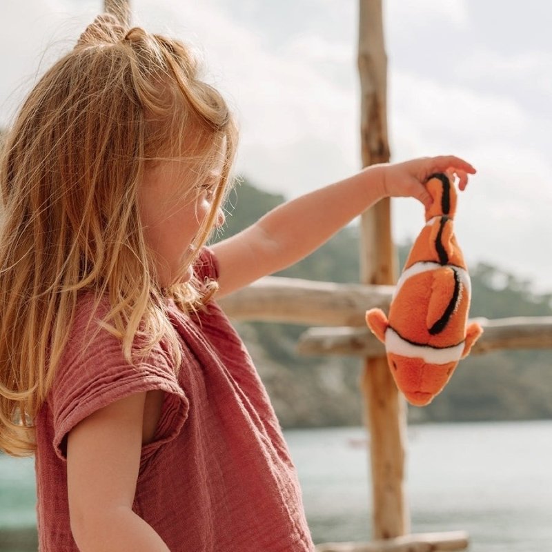 BON TON TOYS x WWF 小丑魚填充玩偶-18cm - 公仔/玩偶 - 環保材質 橘色